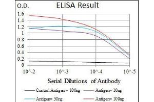 Black line: Control Antigen (100 ng), Purple line: Antigen(10 ng), Blue line: Antigen (50 ng), Red line: Antigen (100 ng),